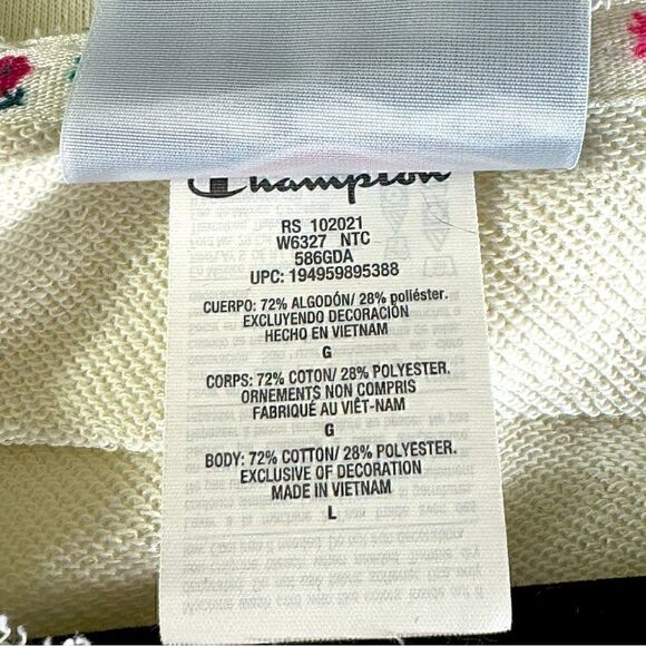 Champion Sweatshirt womens large french terry logo oversized camps athleisure - Picture 10 of 12